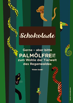 Poster Jungel palmölfrei Tierärzte